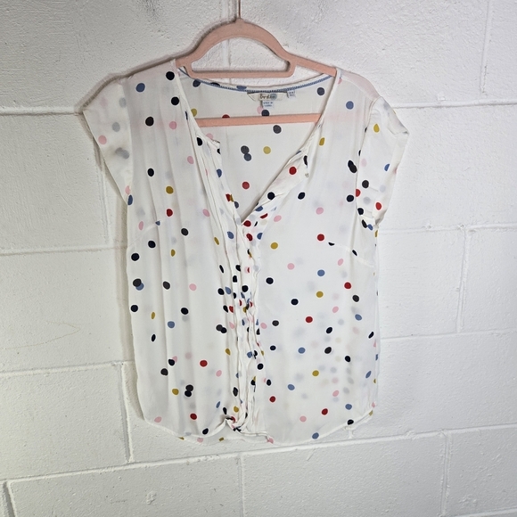 Boden Confetti Dot Pleat Front Blouse - Picture 6 of 6